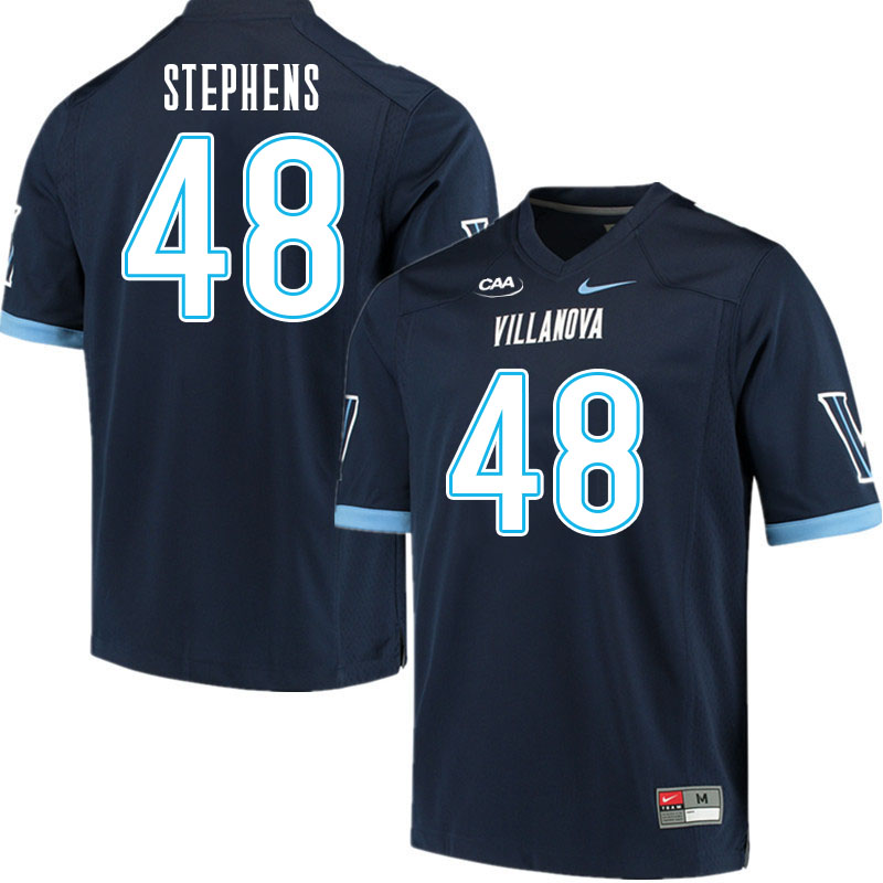 Men #48 Ralee Stephens Villanova Wildcats College Football Jerseys Stitched Sale-Navy